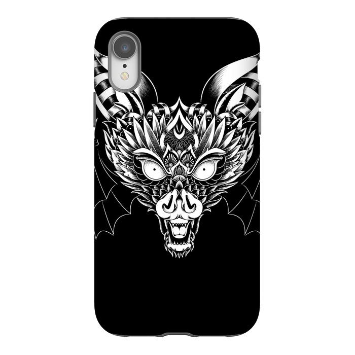 iPhone Xr StrongFit Bat Ornate by Afif Quilimo
