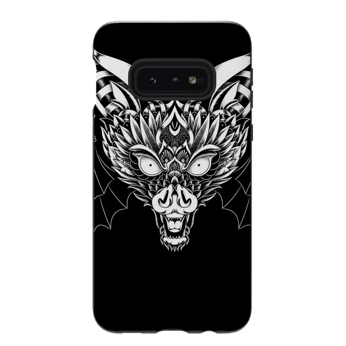 Galaxy S10e StrongFit Bat Ornate by Afif Quilimo