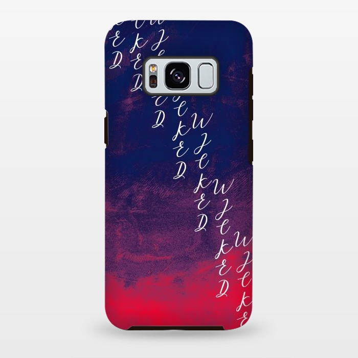 Galaxy S8 plus StrongFit Text red phonecase by Josie