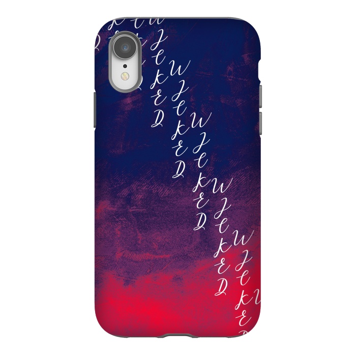 iPhone Xr StrongFit Text red phonecase by Josie