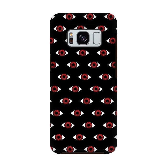 Galaxy S8 StrongFit Red eye pattern by Laura Nagel