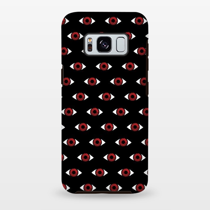 Galaxy S8 plus StrongFit Red eye pattern by Laura Nagel
