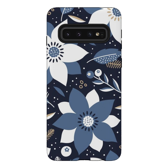 Galaxy S10 StrongFit Festive Floral Design by ArtsCase