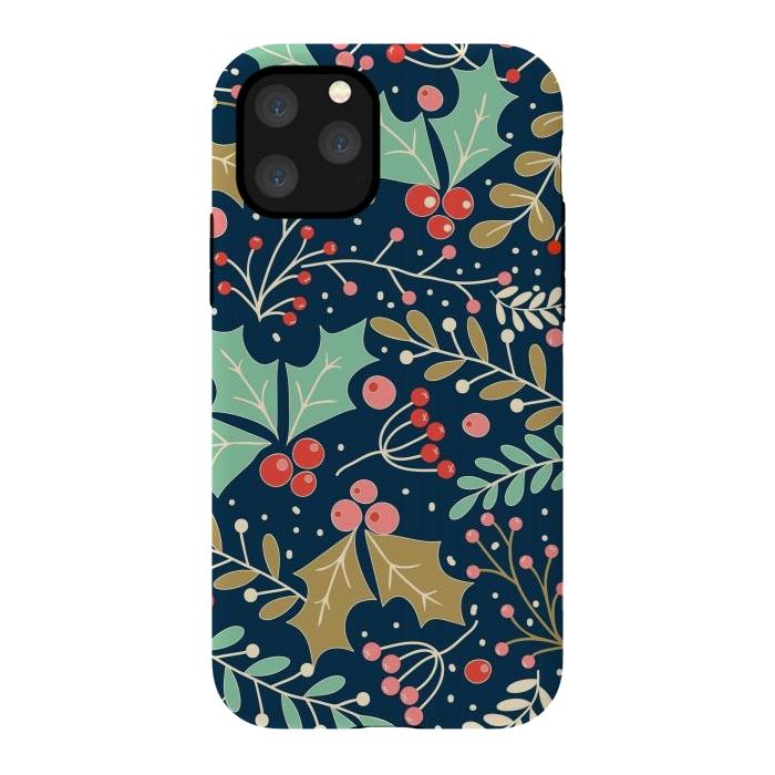 iPhone 11 Pro StrongFit Holly Jolly Christmas by ArtsCase