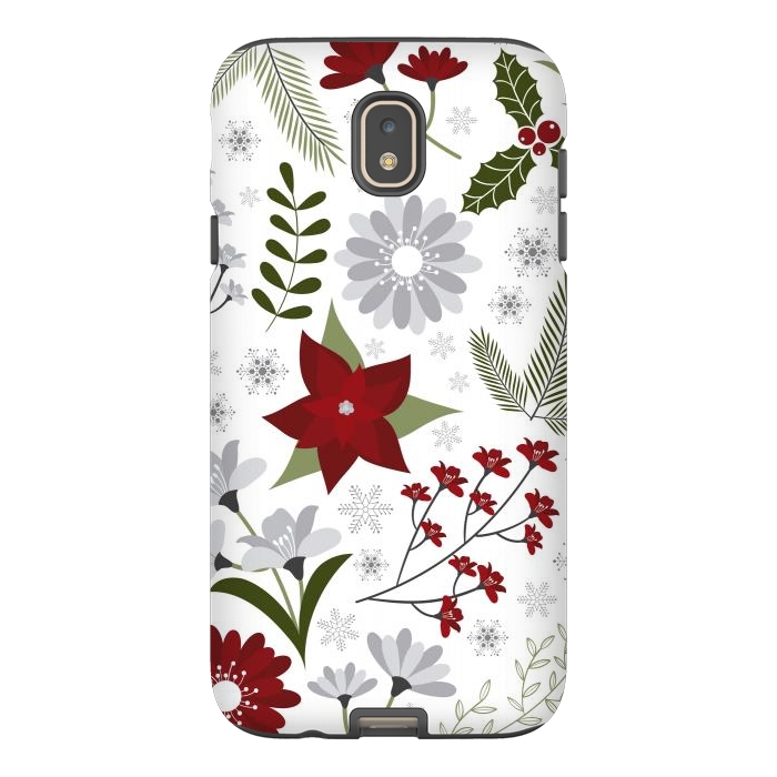 Galaxy J7 StrongFit Set of Flowers in Christmas and New Year by ArtsCase