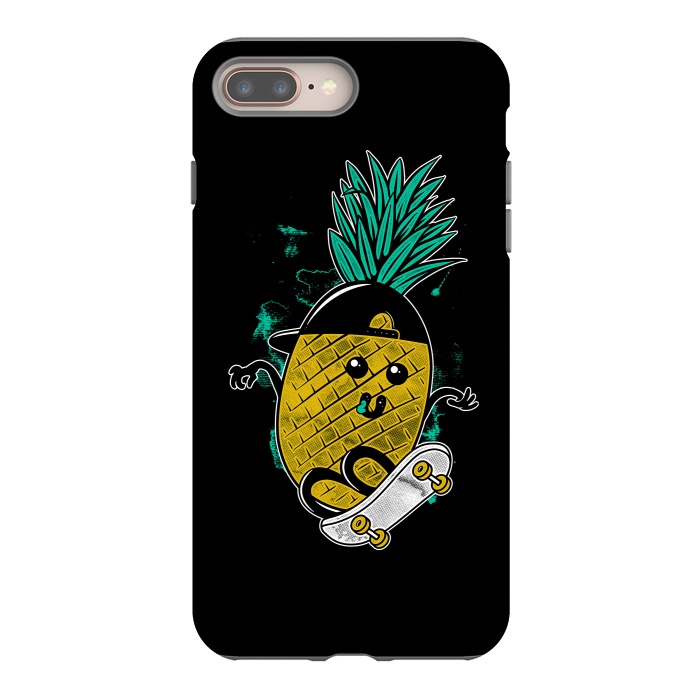 iPhone 7 plus StrongFit Pineapple Skateboarding by Afif Quilimo
