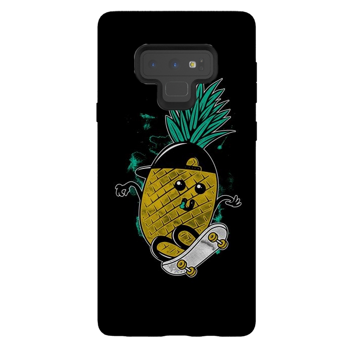 Galaxy Note 9 StrongFit Pineapple Skateboarding by Afif Quilimo