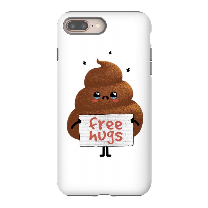 iPhone 7 plus StrongFit Free Hugs Poop by Afif Quilimo