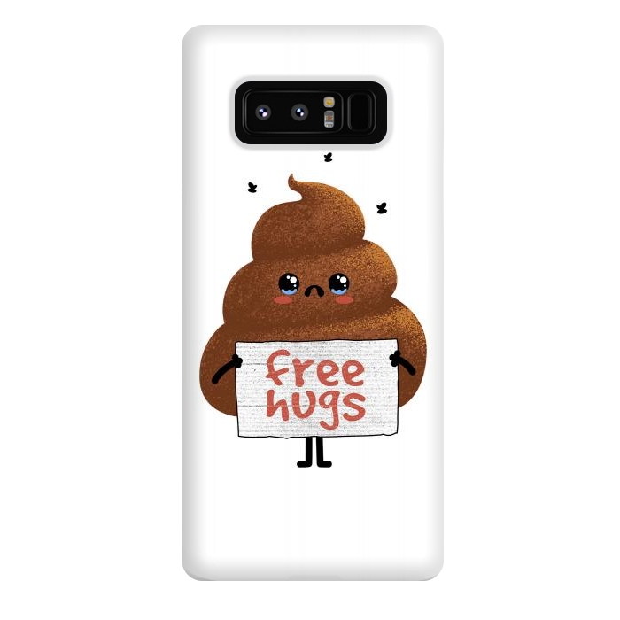 Galaxy Note 8 StrongFit Free Hugs Poop by Afif Quilimo