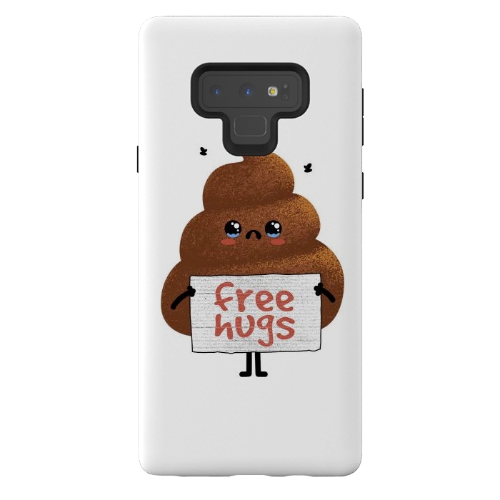 Galaxy Note 9 StrongFit Free Hugs Poop by Afif Quilimo