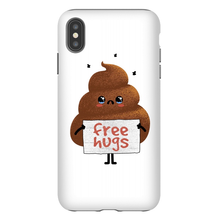 iPhone Xs Max StrongFit Free Hugs Poop by Afif Quilimo
