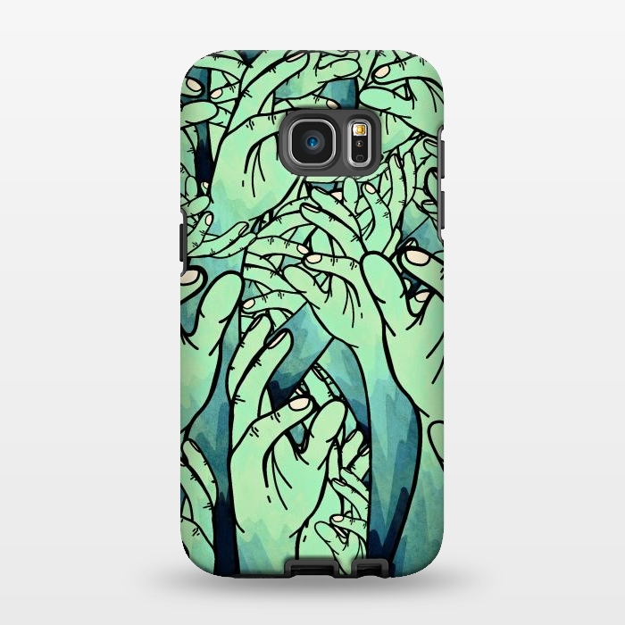 Galaxy S7 EDGE StrongFit Zombies! by Steve Wade (Swade)