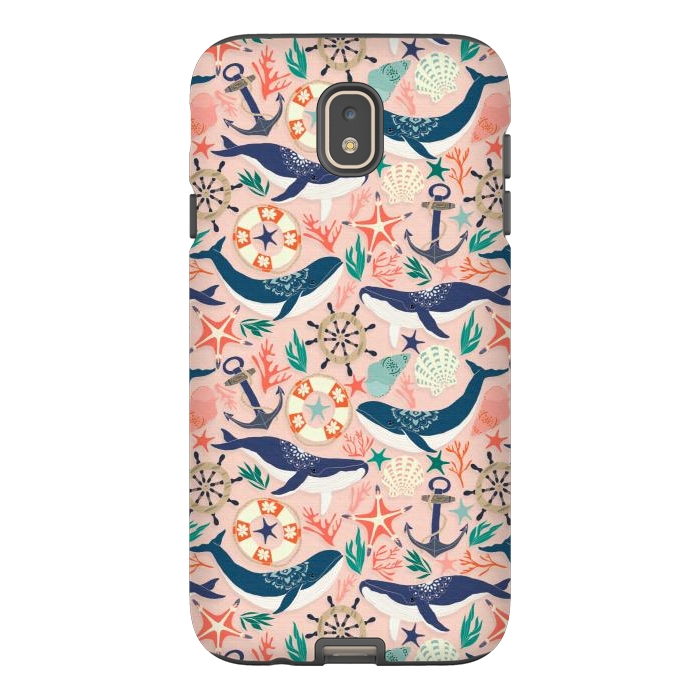 Galaxy J7 StrongFit Whale Song on Coral Blush by Tangerine-Tane
