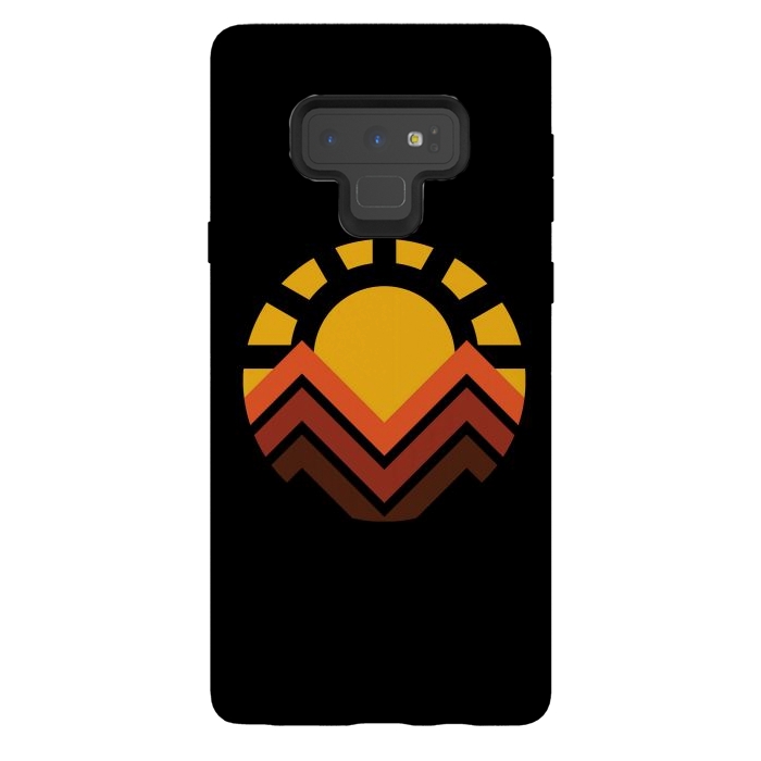 Galaxy Note 9 StrongFit Sunset mountain by Afif Quilimo