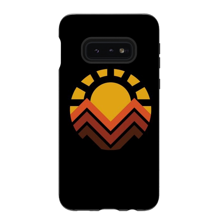 Galaxy S10e StrongFit Sunset mountain by Afif Quilimo