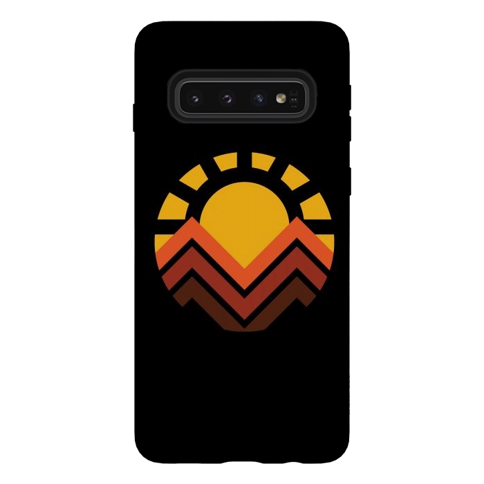 Galaxy S10 StrongFit Sunset mountain by Afif Quilimo