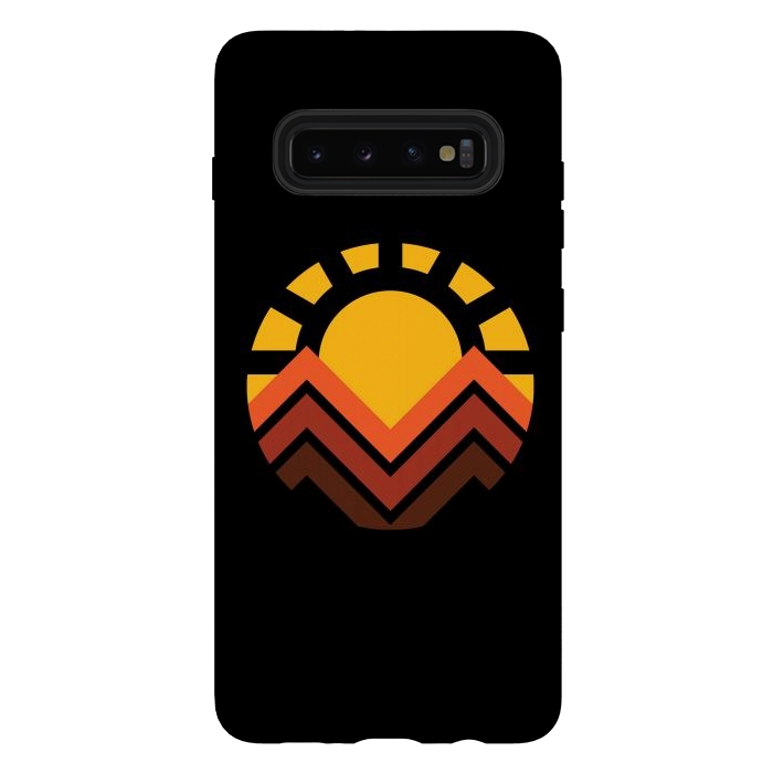 Galaxy S10 plus StrongFit Sunset mountain by Afif Quilimo