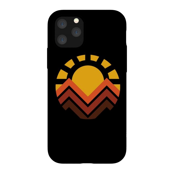 iPhone 11 Pro StrongFit Sunset mountain by Afif Quilimo