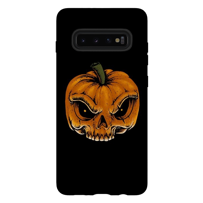 Galaxy S10 plus StrongFit Skull Pumkin by Afif Quilimo