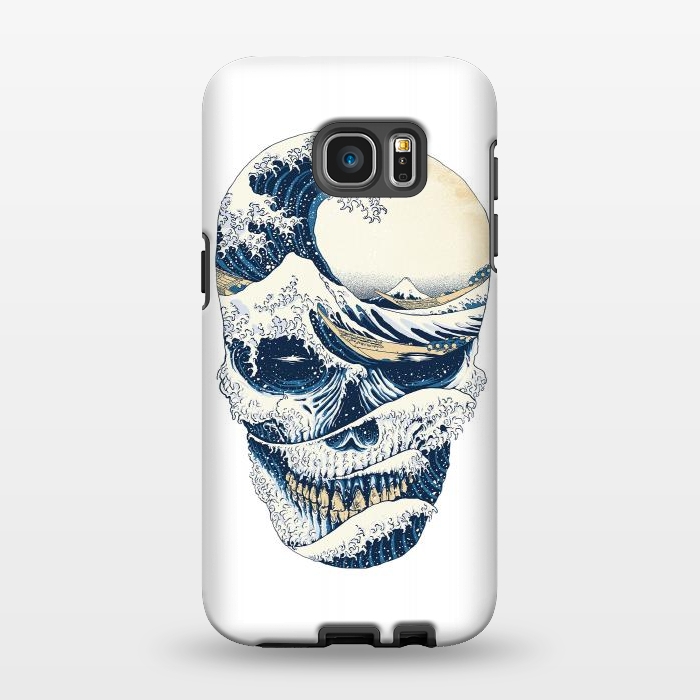 Galaxy S7 EDGE StrongFit The Great Wave off Skull by Afif Quilimo