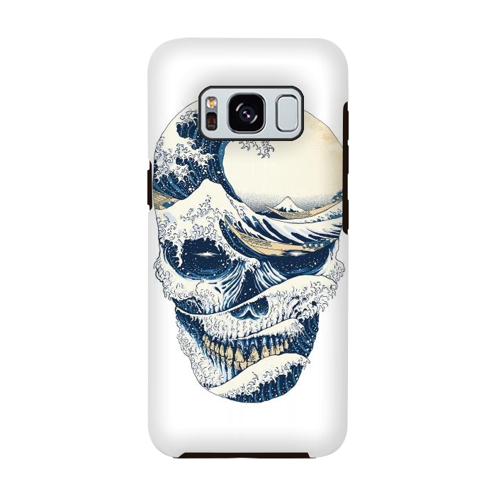 Galaxy S8 StrongFit The Great Wave off Skull by Afif Quilimo