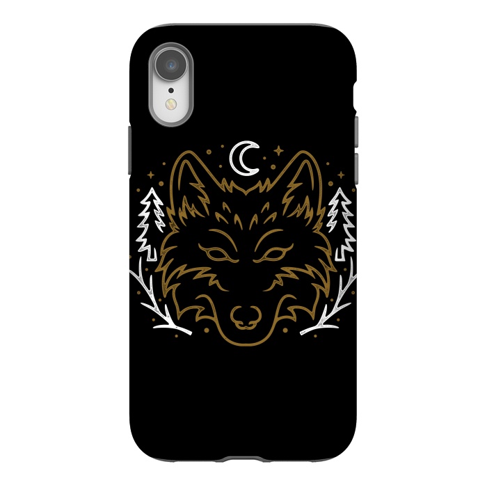 iPhone Xr StrongFit Wolf Bench by Afif Quilimo