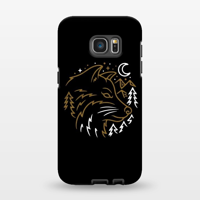 Galaxy S7 EDGE StrongFit Wolf Wild by Afif Quilimo