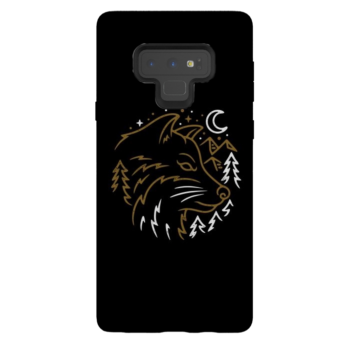 Galaxy Note 9 StrongFit Wolf Wild by Afif Quilimo