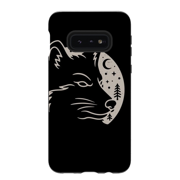 Galaxy S10e StrongFit Wolf Moon by Afif Quilimo