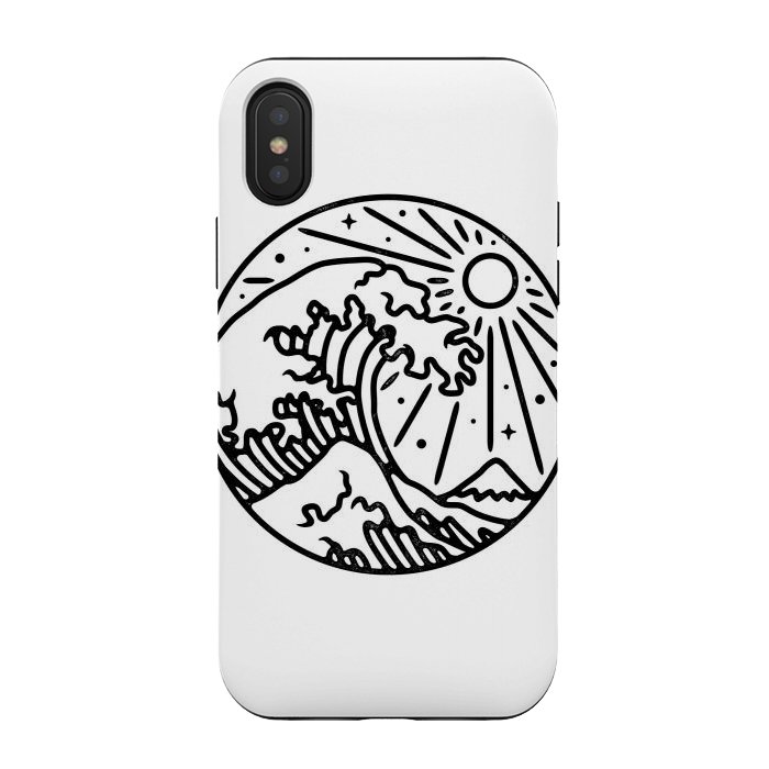 iPhone Xs / X StrongFit The Great Wave 2 by Afif Quilimo
