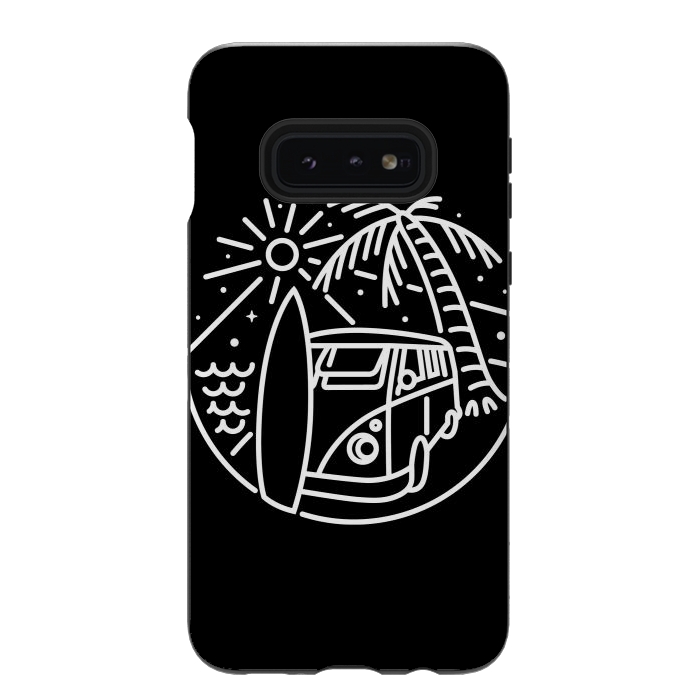 Galaxy S10e StrongFit Van, Surf, and Beach 2 by Afif Quilimo