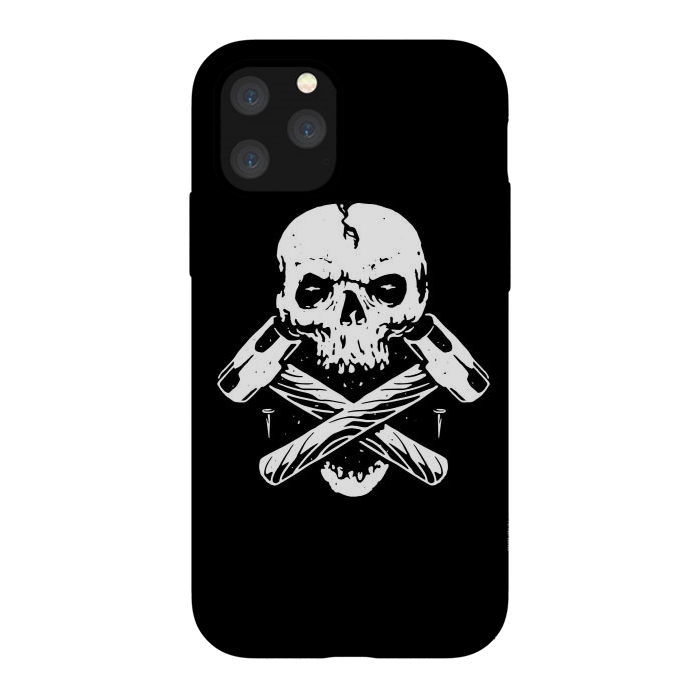 iPhone 11 Pro StrongFit Skull Hammer by Afif Quilimo