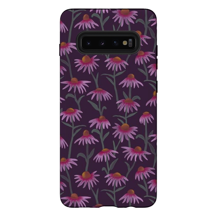 Galaxy S10 plus StrongFit Echinacea Flowers by Tishya Oedit