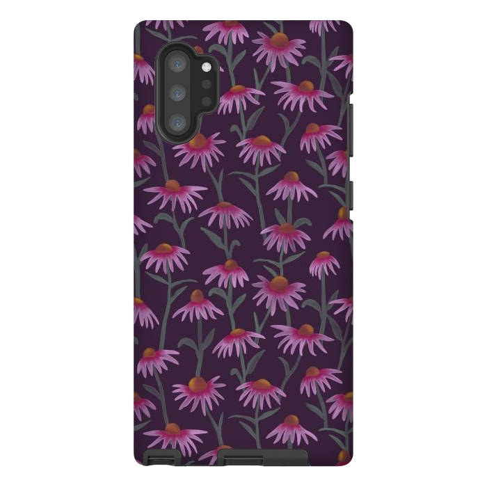 Galaxy Note 10 plus StrongFit Echinacea Flowers by Tishya Oedit