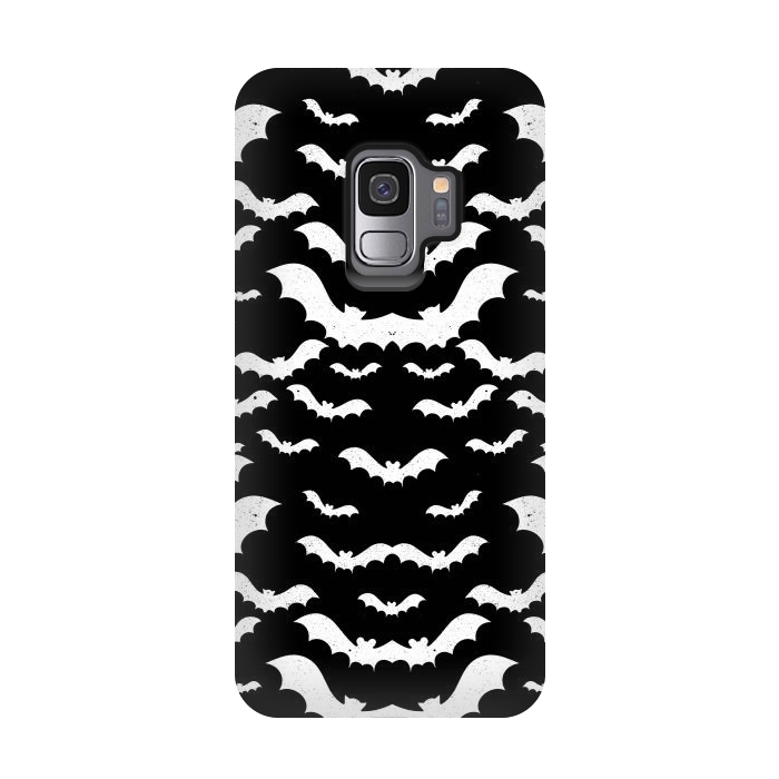 Galaxy S9 StrongFit Spooky bats Halloween pattern by Oana 