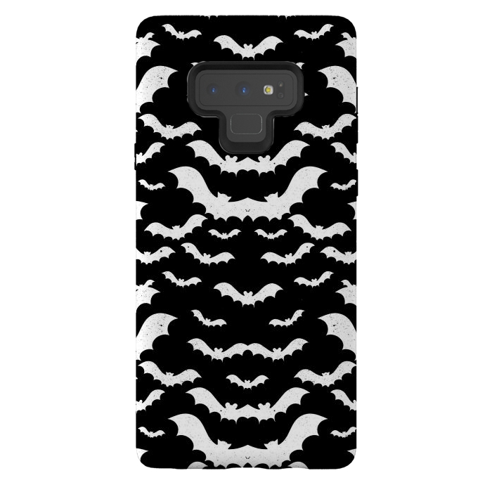 Galaxy Note 9 StrongFit Spooky bats Halloween pattern by Oana 