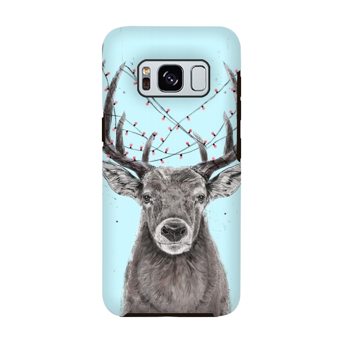 Galaxy S8 StrongFit Xmas deer by Balazs Solti