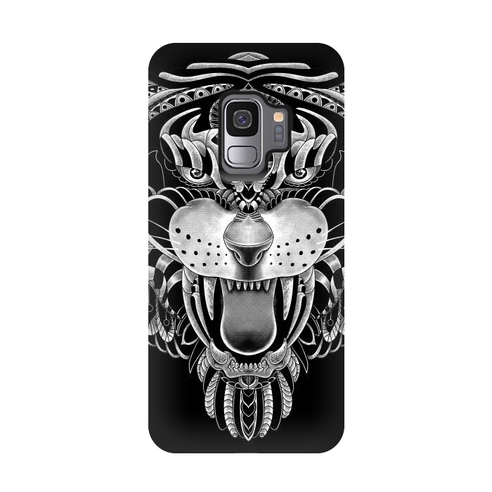 Galaxy S9 StrongFit Tiger Ornate by Afif Quilimo