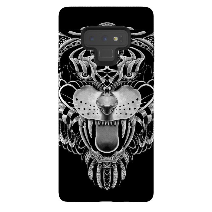 Galaxy Note 9 StrongFit Tiger Ornate by Afif Quilimo