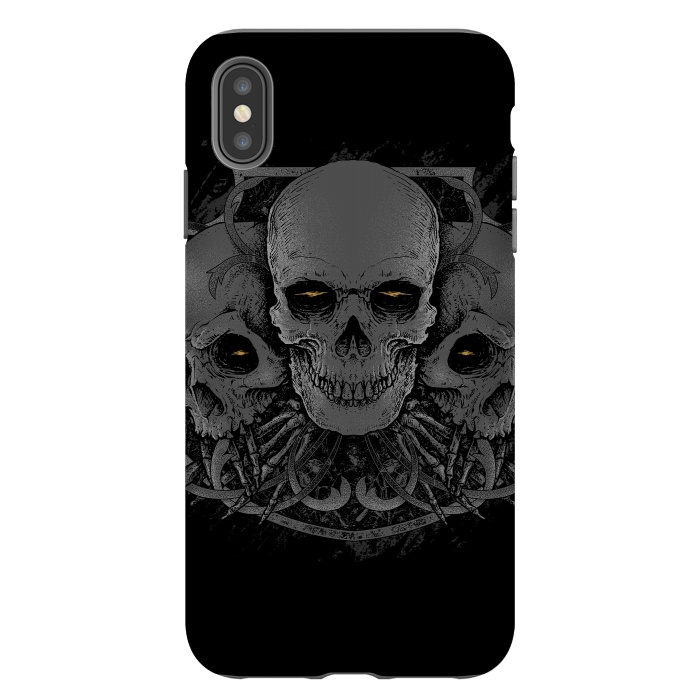 iPhone Xs Max StrongFit 3 Skull by Afif Quilimo