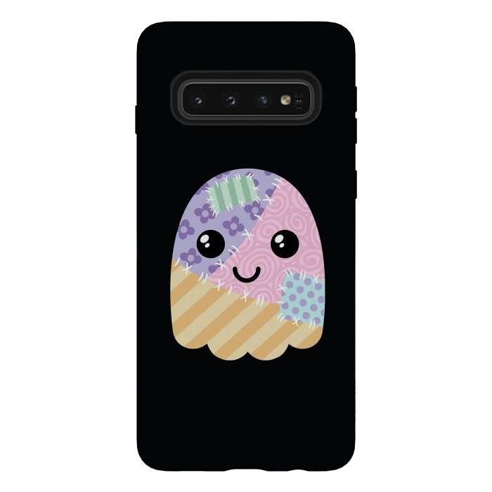 Galaxy S10 StrongFit Patchwork ghost by Laura Nagel
