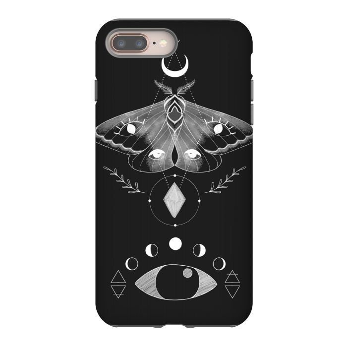 iPhone 7 plus StrongFit Metaphys Moth by Melissa Lee