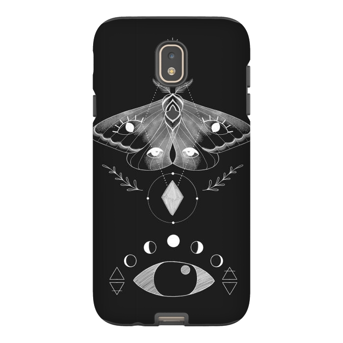 Galaxy J7 StrongFit Metaphys Moth by Melissa Lee