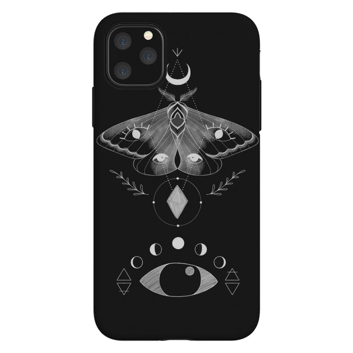 iPhone 11 Pro Max StrongFit Metaphys Moth by Melissa Lee