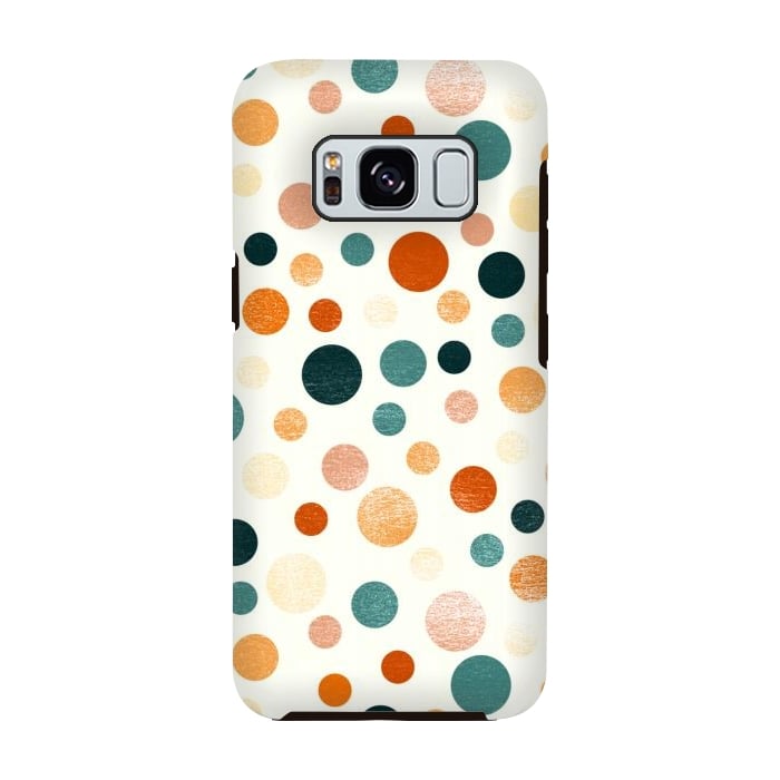 Galaxy S8 StrongFit Whimsical Polka Dots by Tigatiga