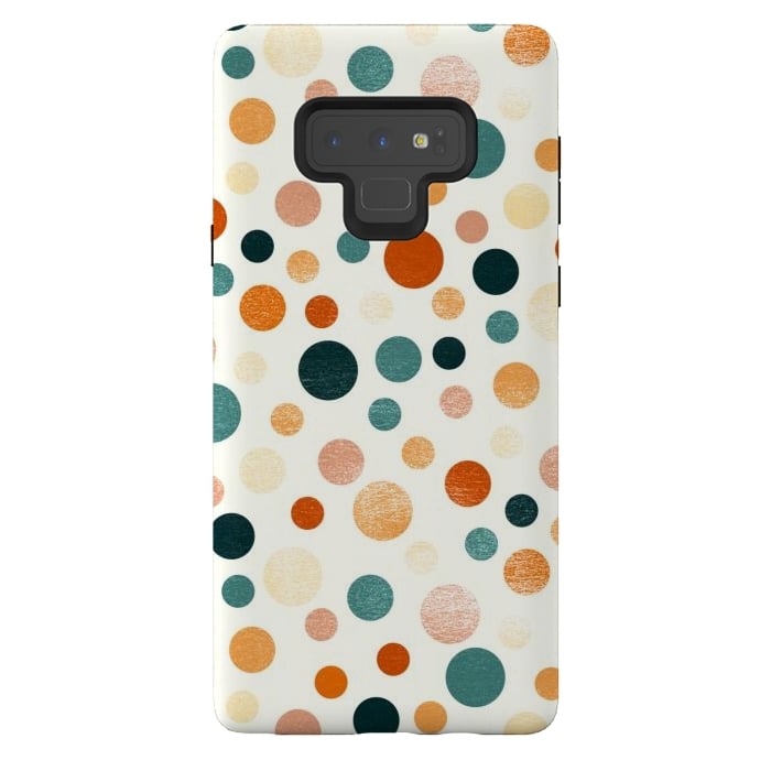 Galaxy Note 9 StrongFit Whimsical Polka Dots by Tigatiga
