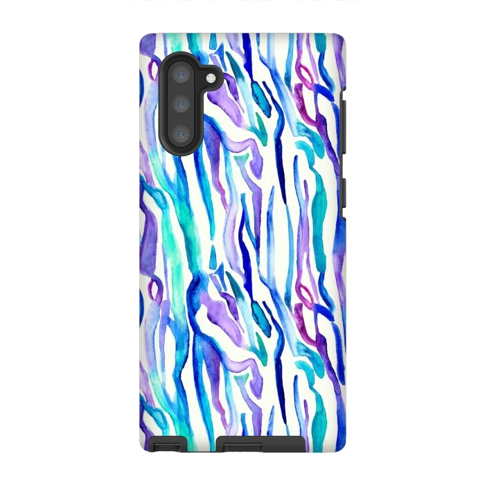 Galaxy Note 10 StrongFit Watercolour Zebra Print by Tangerine-Tane