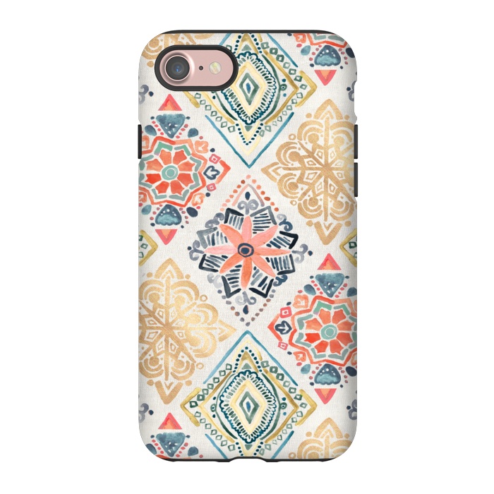 iPhone 7 StrongFit Gilded Pysanky Diamonds by Tangerine-Tane