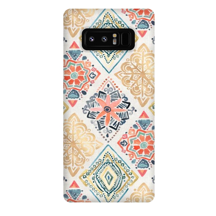 Galaxy Note 8 StrongFit Gilded Pysanky Diamonds by Tangerine-Tane