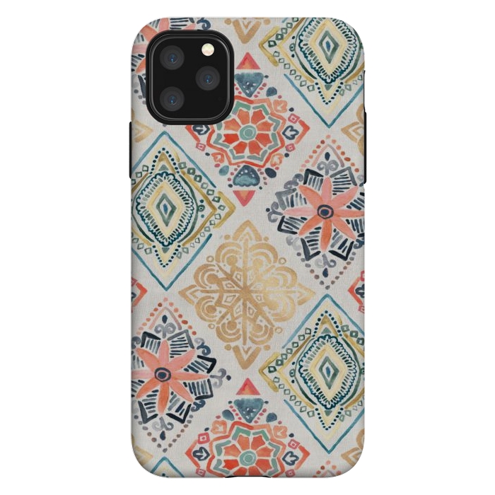 iPhone 11 Pro Max StrongFit Gilded Pysanky Diamonds by Tangerine-Tane